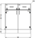 Double Door/Double Drawer - Frameless (RTA)