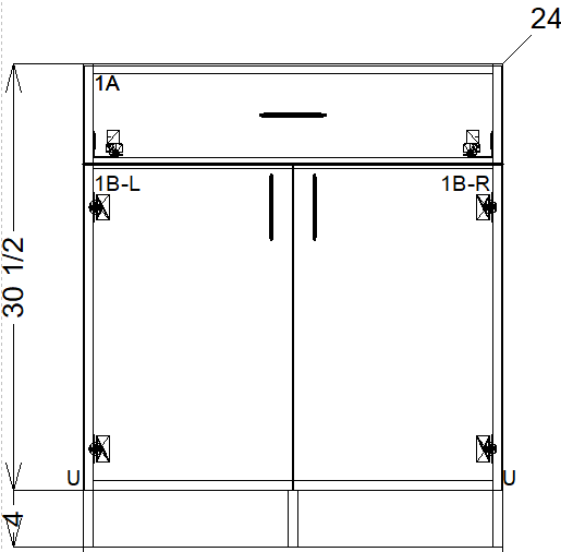 False Drawer (Sink Cabinet)