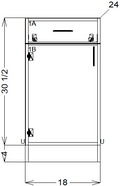 Single Door/Single Drawer (Left Hand) - Frameless